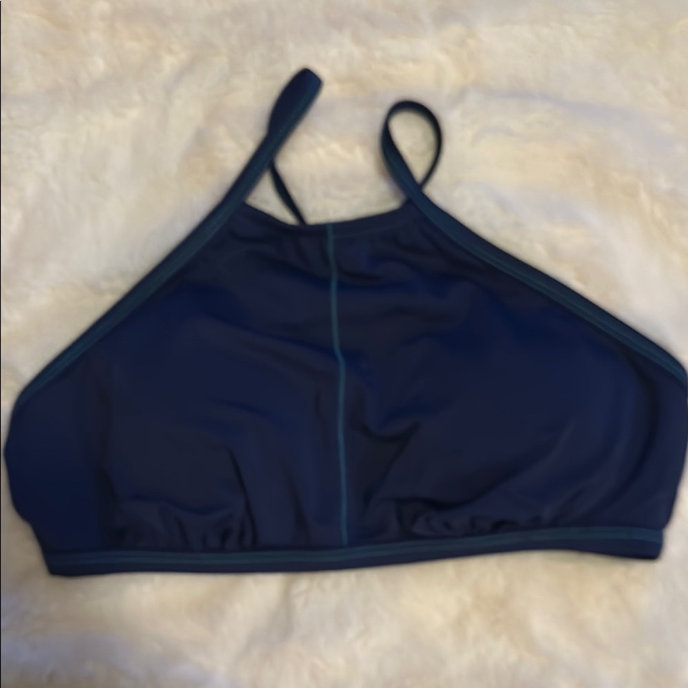 Title Nine navy  Blue bikini top